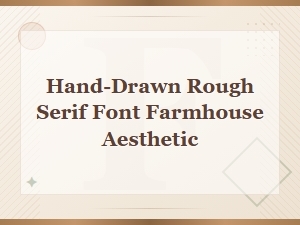 Rustic Farmhouse Serif Font for Vintage Handmade Designs